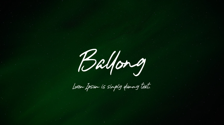 Ballong Font