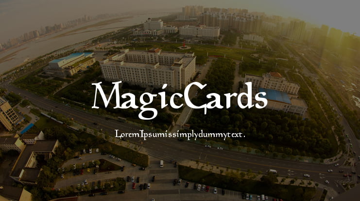 Magic Cards Font