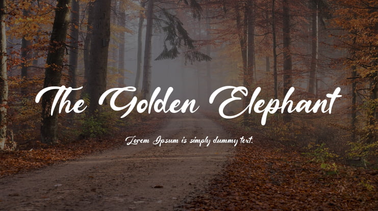 The Golden Elephant Font