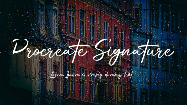 Procreate Signature Font