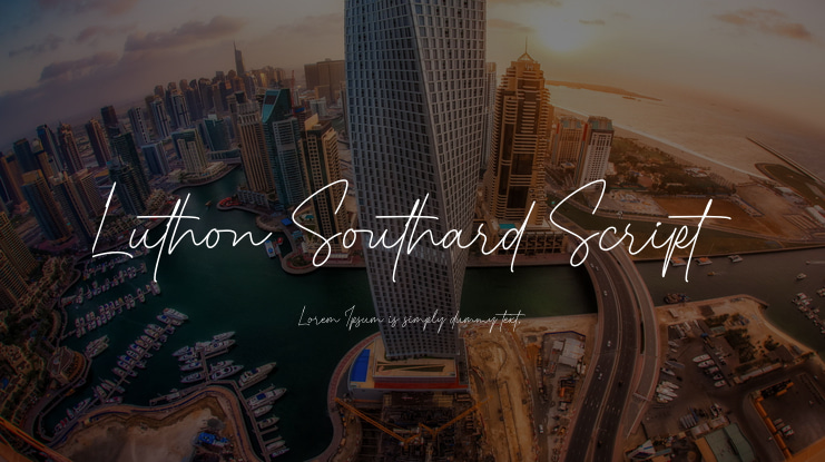Luthon Southard Script Font