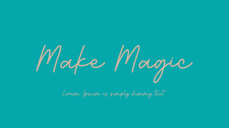 Make Magic Font