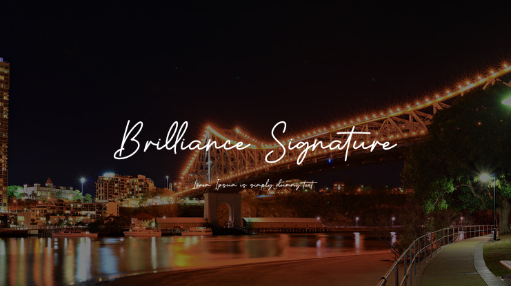 Brilliance Signature Font