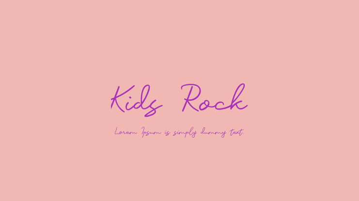 Kids Rock Font