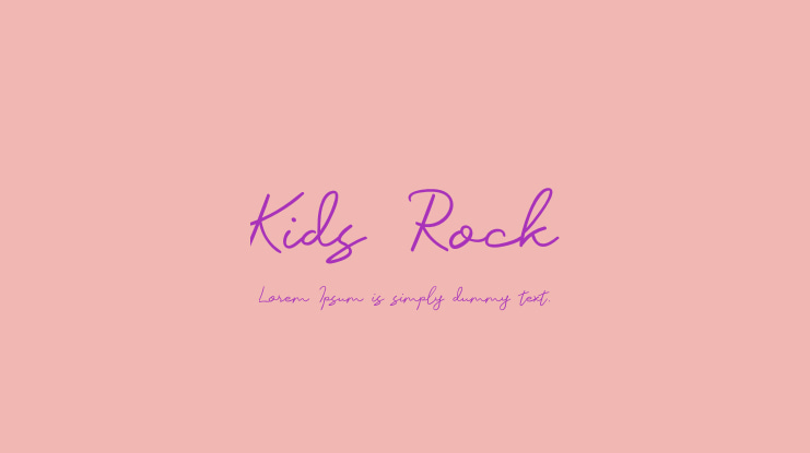 Kids Rock Font