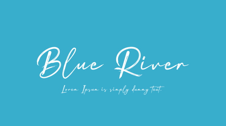 Blue River Font