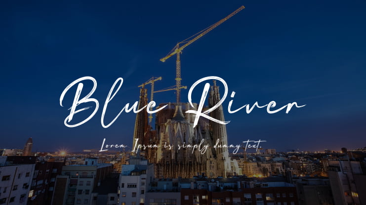 Blue River Font