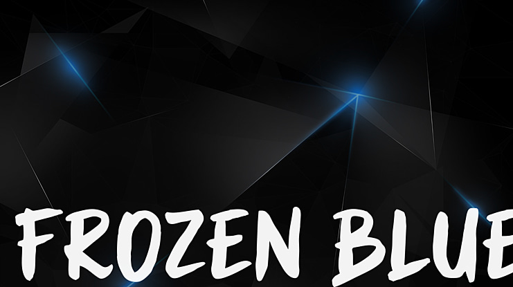 Frozen Blue Font