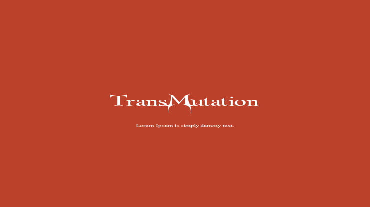 TransMutation Font
