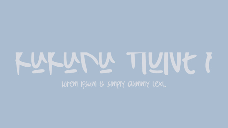 KUKURU HONEY Font