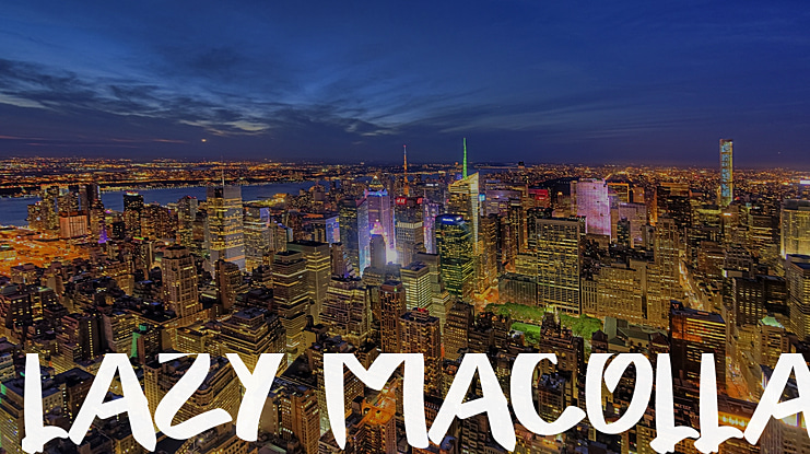 LAZY MACOLLA Font