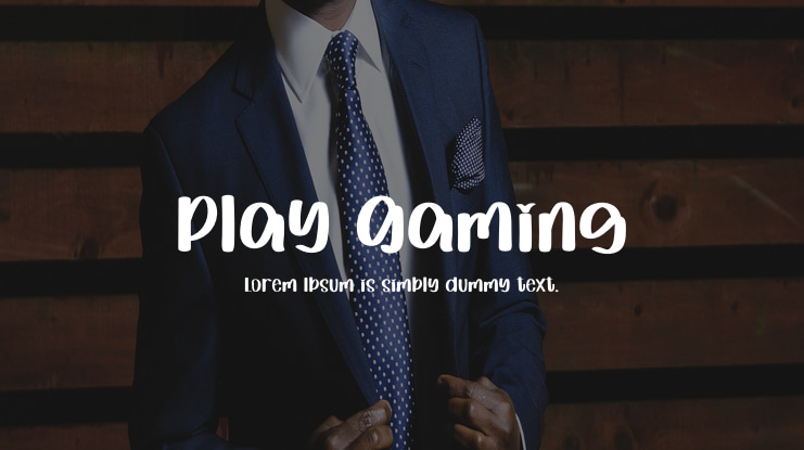 Play Gaming Font
