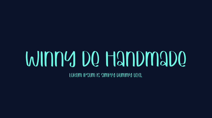 Winny De Handmade Font