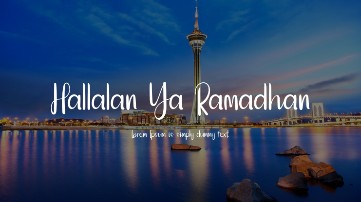 Hallalan Ya Ramadhan Font