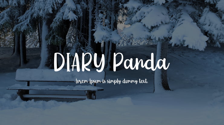 DIARY Panda Font