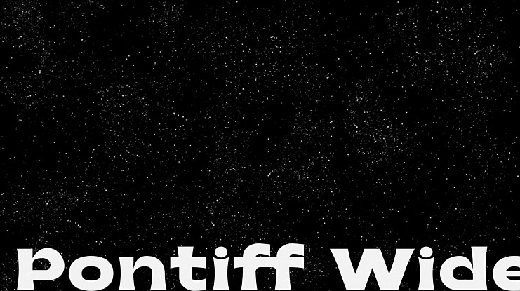 Pontiff Wide Font
