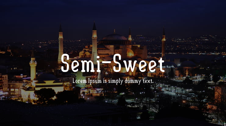 Semi-Sweet Font Family