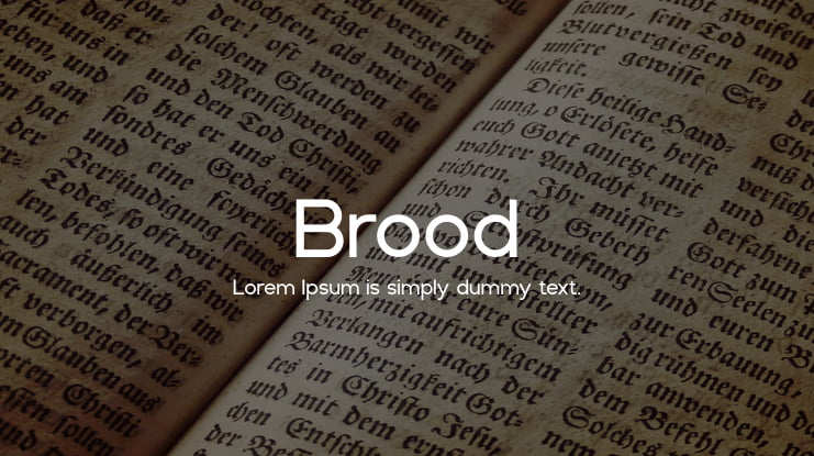 Brood Font