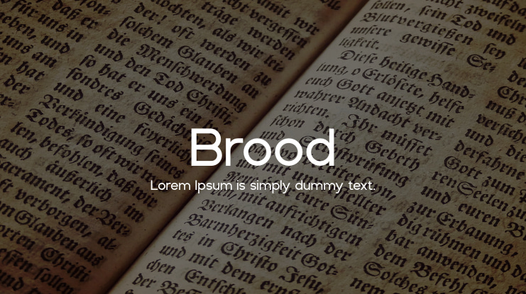 Brood Font
