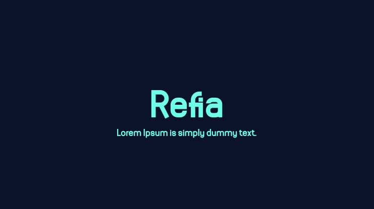 Refia Font Family