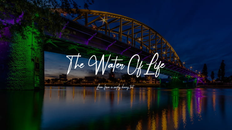 The Water Of Life Font