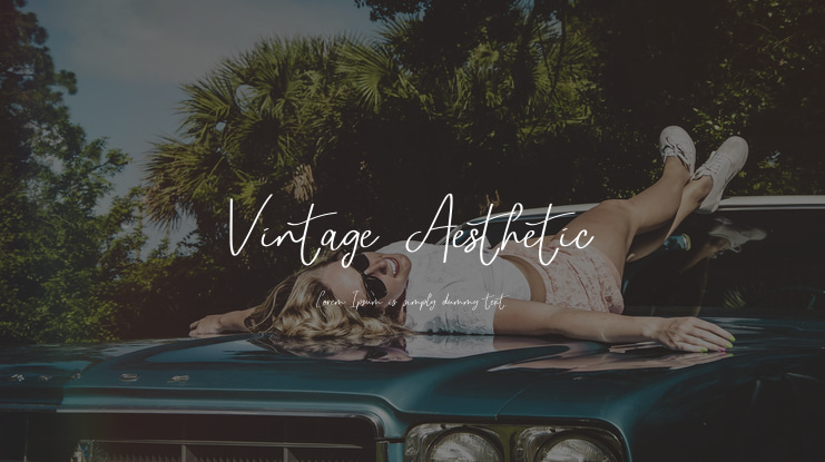 Vintage Aesthetic Font