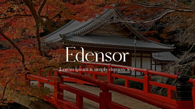 Edensor Font