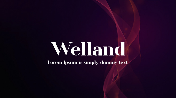 Welland Font