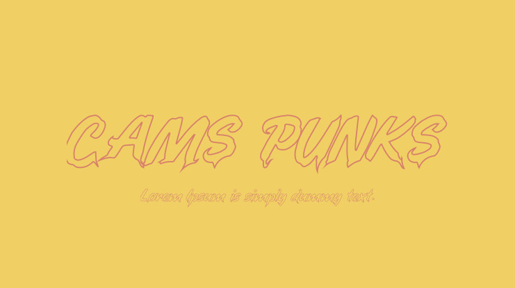 CAMS PUNKS Font