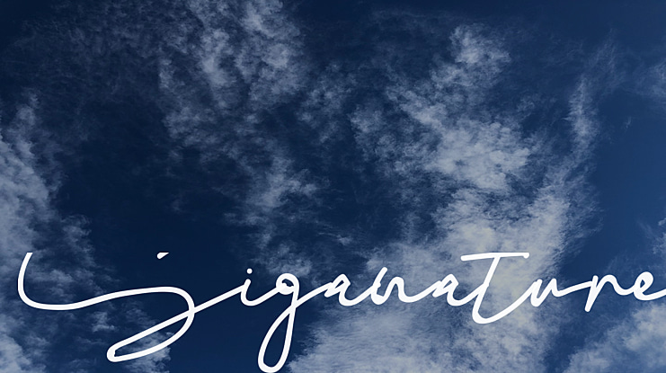 Siganature Font