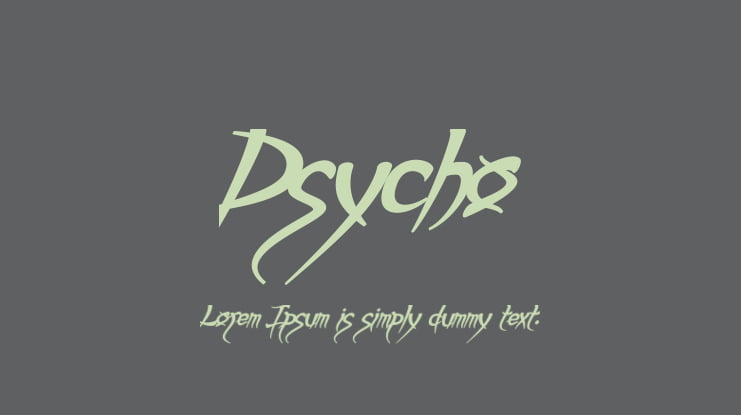 Psycho Font Family