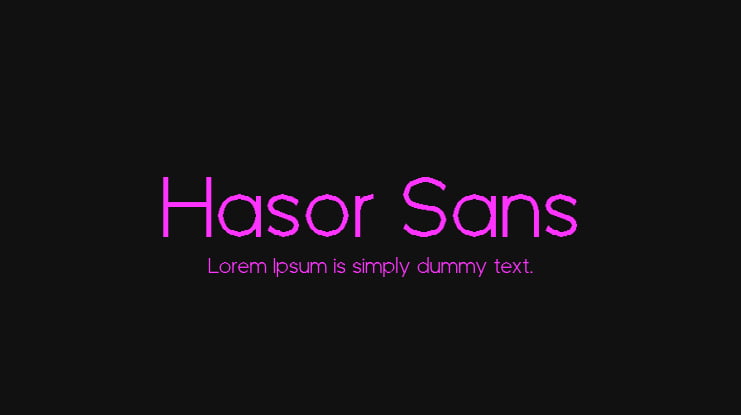 Hasor Sans Font