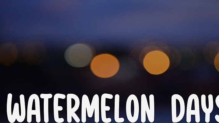 Watermelon Days Font
