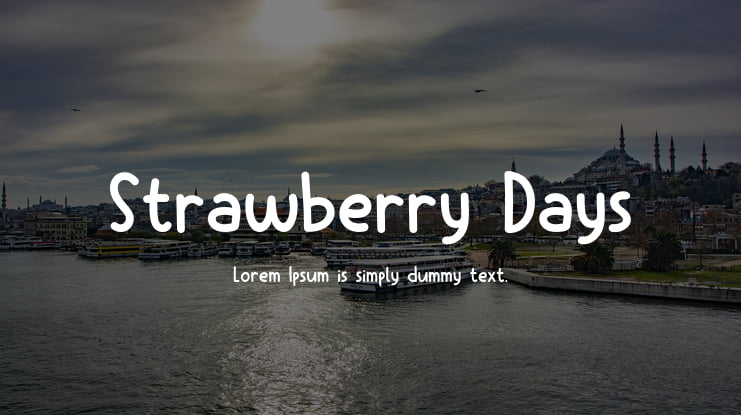 Strawberry Days Font