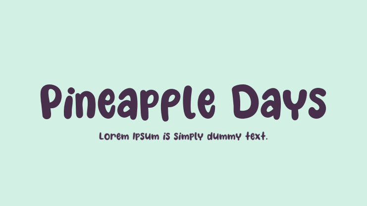Pineapple Days Font