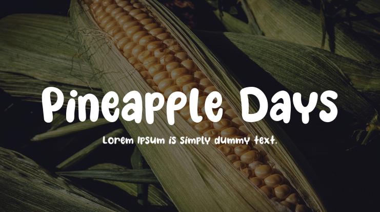 Pineapple Days Font
