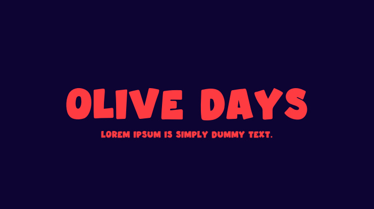 Olive Days Font