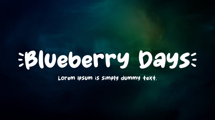 Blueberry Days Font
