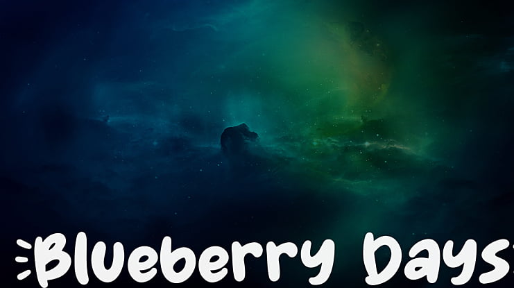 Blueberry Days Font