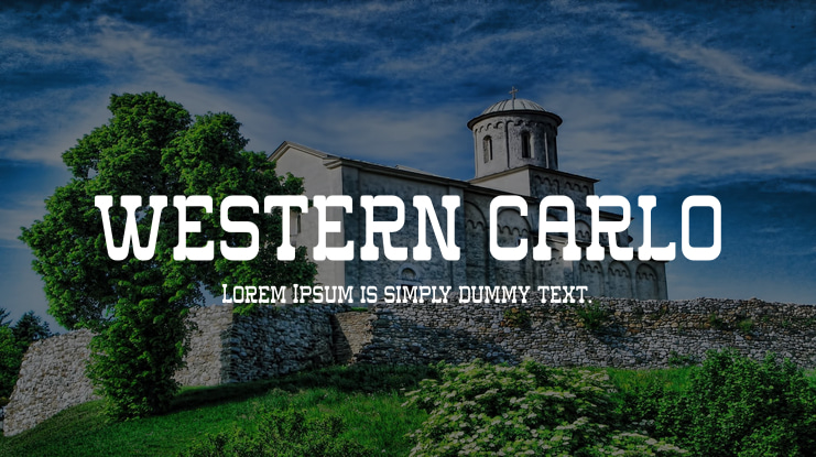 western carlo Font