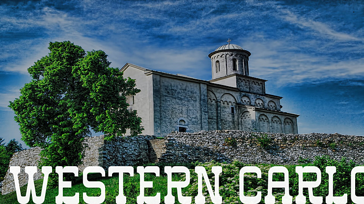 western carlo Font