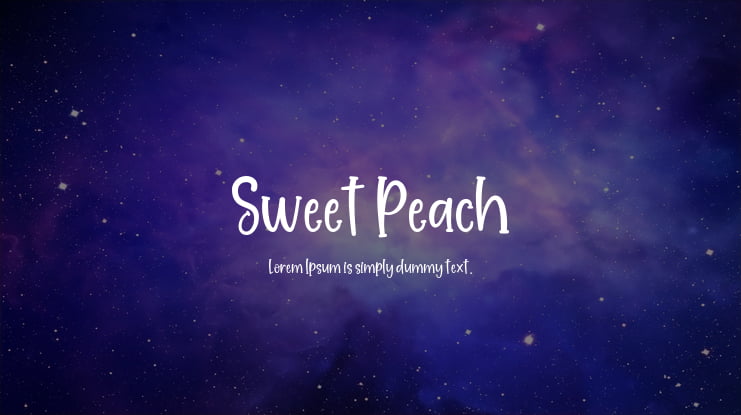 Sweet Peach Font