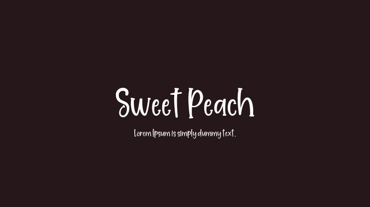 Sweet Peach Font