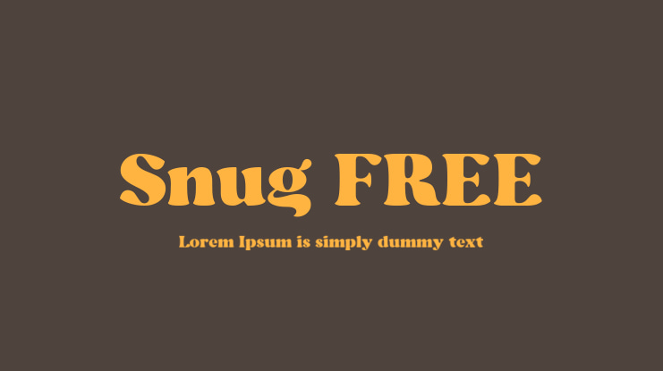 Snug FREE Font