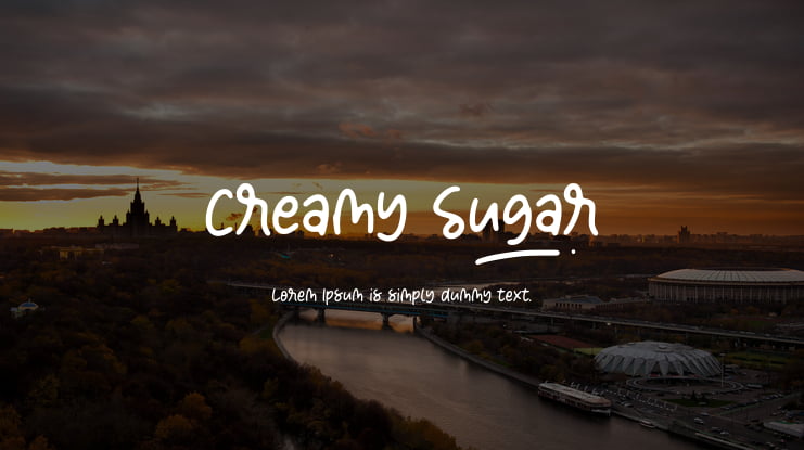 Creamy Sugar Font