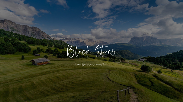 Black Stones Font