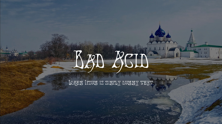 Bad Acid Font
