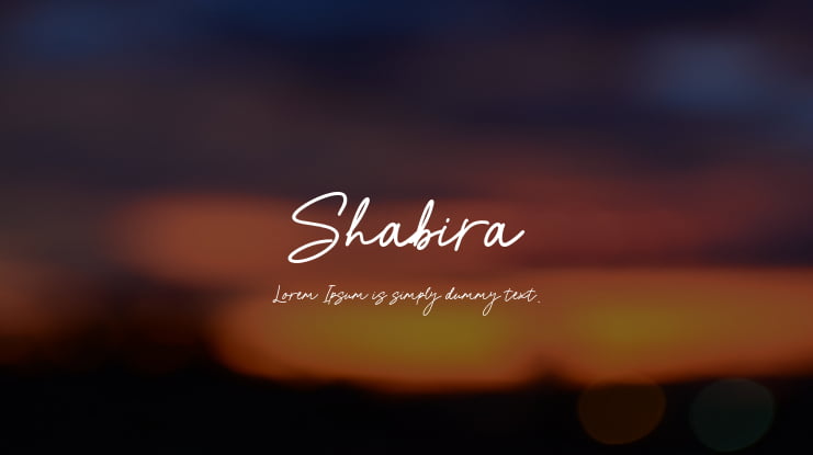 Shabira Font
