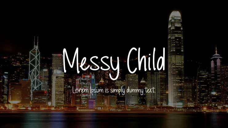 Messy Child Font