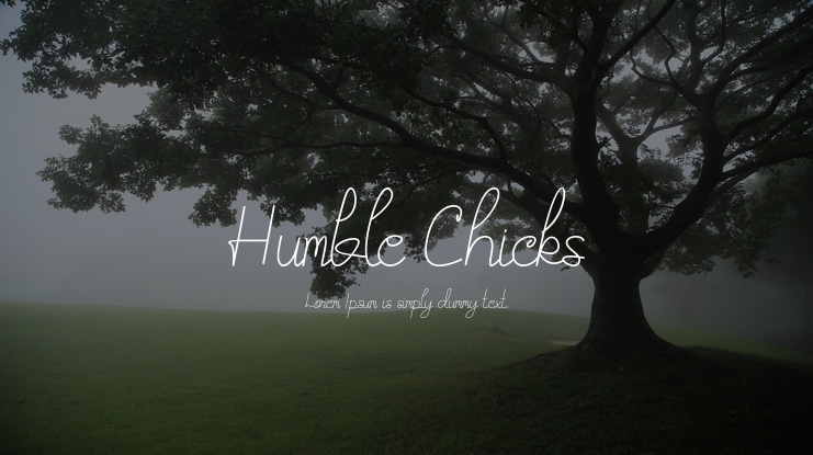 Humble Chicks Font